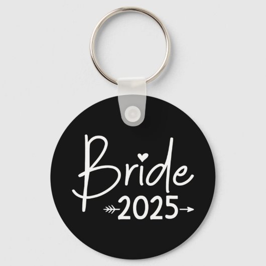 Bride 2025 für Hochzeit oder Junggeselinnen-Abschi Schlüsselanhänger (Vorderseite)