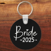 Bride 2025 für Hochzeit oder Junggeselinnen-Abschi Schlüsselanhänger (Vorderseite)