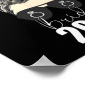 Bride 2025 Messy Bun Verlobung Leopard Cheetah Poster (Ecke)