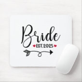 Bride 2025 Wedding Matching Mrs. Est 2025 Verheira Mousepad (Mit Mouse)