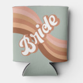 Bride 70er Groovy Retro Boho Chic Can Cooler Dosenkühler (Vorderseite)