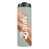 Bride 70er Groovy Retro Boho Chic Thermal Tumbler