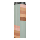 Bride 70er Groovy Retro Boho Chic Thermal Tumbler Thermosbecher (Rückseite)