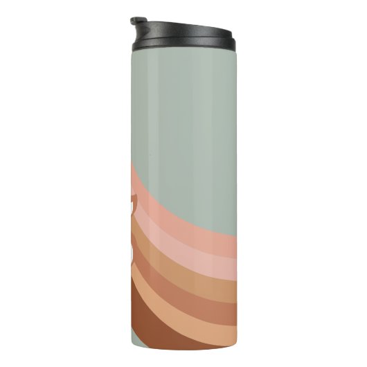 Bride 70er Groovy Retro Boho Chic Thermal Tumbler Thermosbecher (Nach rechts gedreht)