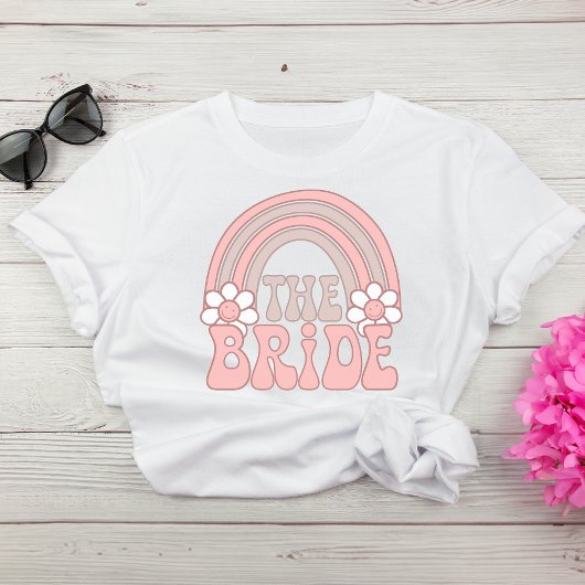 Bride 70er Retro Junggeselinnen-Abschied T-Shirt