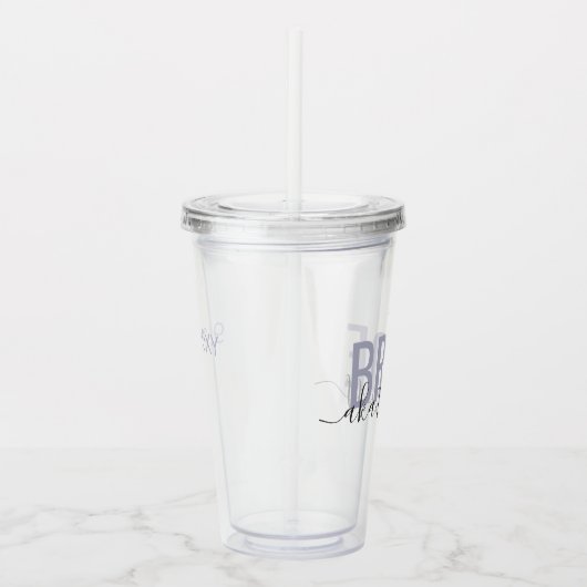 Bride AKA The Boss Funny Matching Brautparty Acryltrinkbecher (Rechts)