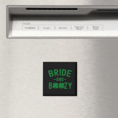 Bride And Boozy Irish St Patrick's Day Funny Shamr Magnet (In Situ (Geschirrspüler))