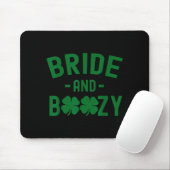Bride And Boozy Irish St Patrick's Day Funny Shamr Mousepad (Mit Mouse)