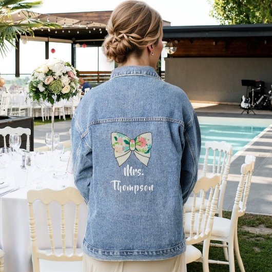 Bride and bridesmaids jackets / personalized jeansjacke