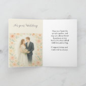 Bride and Groom Custom Names Congratulations   Karte (Innenseite)