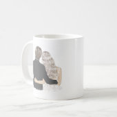 Bride and Groom Illustration Kaffeetasse (Vorderseite Links)