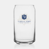 Bride And Groom Monogram Names Elegant Weeding Dosenglas (Vorderseite)