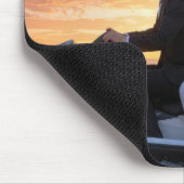 Bride and Groom on a Jet Ski Mousepad (Ecke)