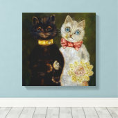 "Bride and Groom" von Louis Wain Leinwanddruck (Insitu (Holzboden))