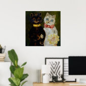 "Bride and Groom" von Louis Wain Poster (Heimbüro)