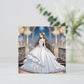 Bride Anime Einladung (Stehend Vorderseite)