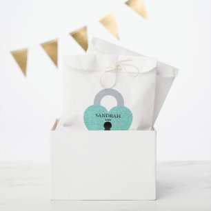 BRIDE Aquamarin Blue Celebration Dusche Party Geschenktütchen