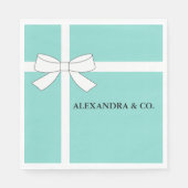 Bride Aquamarin Blue Dusche Personalisiert Tiara P Serviette (Vorderseite)