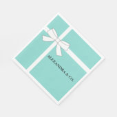 Bride Aquamarin Blue Dusche Personalisiert Tiara P Serviette (Ecke)