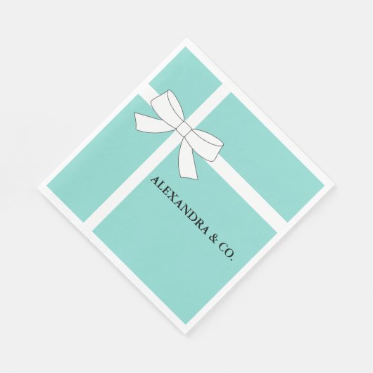 Bride Aquamarin Blue Dusche Personalisiert Tiara P Serviette (Ecke)