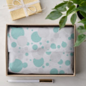 BRIDE Aquamarin Blue Polka Dot Brautparty Party Seidenpapier (Geschenk)