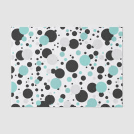 BRIDE Aquamarin Blue Polka Dot Brautparty Party Seidenpapier