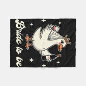 Bride Babe Brautparty Wedding Albern Gänsebride Fleecedecke (Vorderseite (Horizontal))