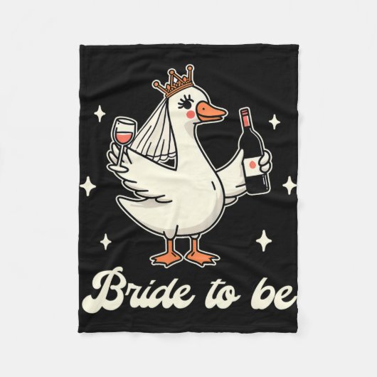 Bride Babe Brautparty Wedding Albern Gänsebride Fleecedecke (Vorderseite)