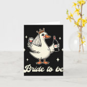 Bride Babe Brautparty Wedding Albern Gänsebride Karte (Gelbe Blume)
