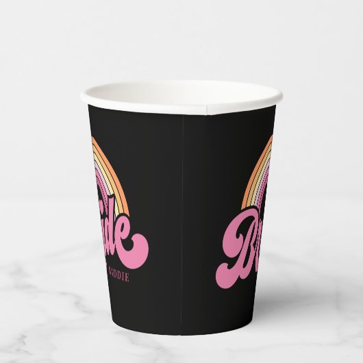 Bride Babe Individuelle Name Paper Cup Pappbecher (Rechts)