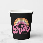 Bride Babe Individuelle Name Paper Cup Pappbecher (Vorderseite)