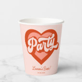 Bride Babe Individuelle Name Paper Cup Pappbecher (Rückseite)