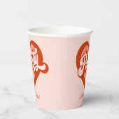 Bride Babe Individuelle Name Paper Cup Pappbecher (Rechts)