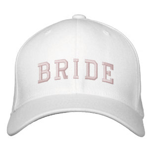 Bride   Baby Pink Bachelorette Moderne Niedlich Gi Bestickte Baseballkappe