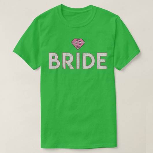 Bride Bachelor Party JGA Gift Wedding Diamond T-Shirt (Design vorne)
