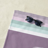 Bride Bachelorette Hochzeit funky Retro 80's paste Strandtuch (Beispiel)