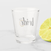 Bride Bachelorette oder ein Geschenk für die Braut Schnapsglas (Rückseite)