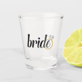 Bride Bachelorette oder ein Geschenk für die Braut Schnapsglas (Vorderseite)