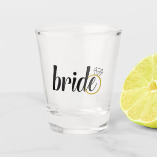 Bride Bachelorette oder ein Geschenk für die Braut Schnapsglas