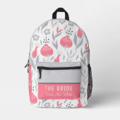 Bride Backpack Bedruckter Rucksack (Vorderseite)