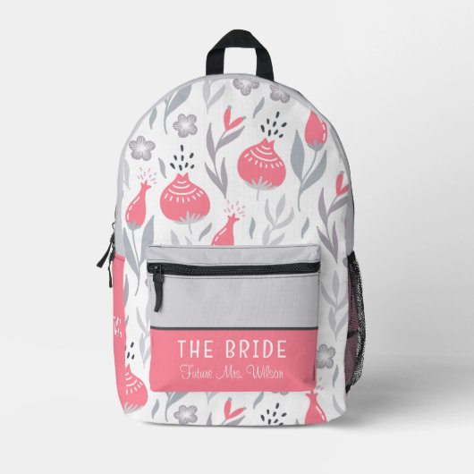 Bride Backpack Bedruckter Rucksack (Vorderseite)