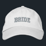 Bride Baseball Cap, modernes Design Bestickte Baseballkappe<br><div class="desc">Bride Baseball Cap,  modernes Design</div>