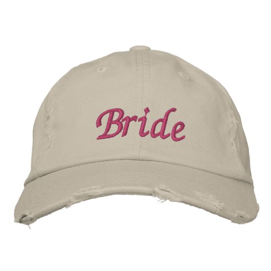 Bride Bestickte Baseballkappe (Vorderseite)