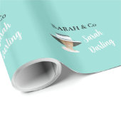 Bride Birthday Celebrate Tiara Party Personalisier Geschenkpapier (Rolleneckpunkt)