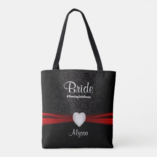Bride - Black and Red Team Bride Tasche (Rückseite)
