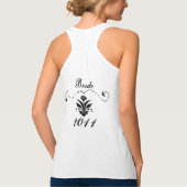 Bride Black Damask Bumble Bee Tank Top (Rückseite)