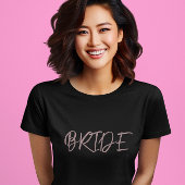 Bride Black Wedding T-Shirt