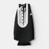 BRIDE Black & White Wedding Brautparty Groom Flaschenkühler (Rückseite)