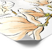 Bride Blonde Dress Floral Willkommen Brautparty Poster (Ecke)