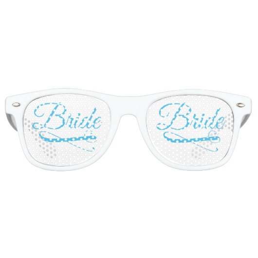 Bride Blüh Blue Partybrille (Vorderseite)